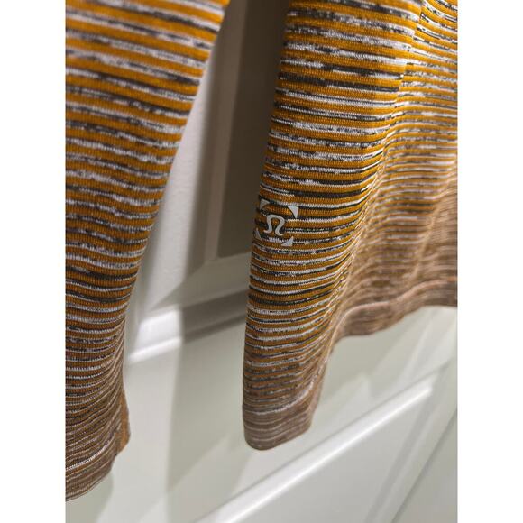 Lululemon Men Dark Adobe Brown Gold Ombre Metal Vent Tech LS Long Sleeve Shirt M - Picture 7 of 7